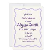 Handskriven Vågigt Gräns Lavender-Möhippa