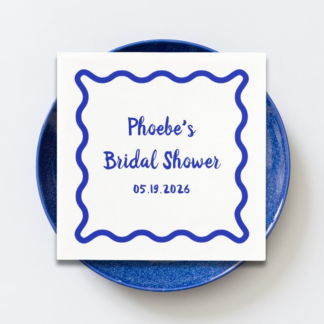 Handskriven Whimsical Vågigt Gräns Möhippa Pappersservett (Skapare uppladdad)