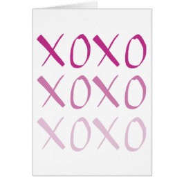Handskriven XOXO Hälsningskort