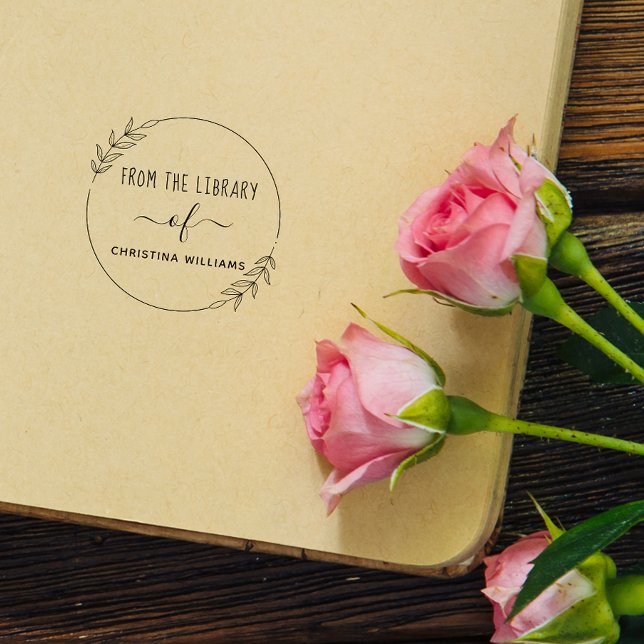 Handskrivet anpassat namn från Bibliotek av självb Självfärgande Stämpel (Skapare uppladdad)