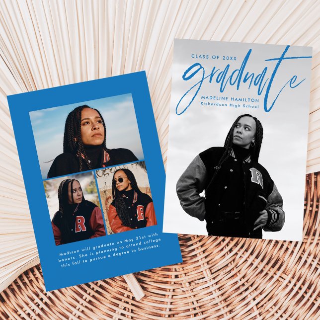 Handskrivet blåpenselskript 4 Photo Studenten Meddelande (Skapare uppladdad)