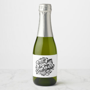 Handskrivet Bridesmaid Frieri Mini Champagne
