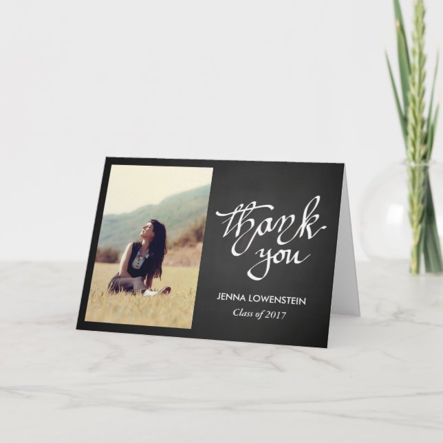 Handskrivet foto för Chalkboard Student Tack (Framsida)