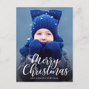 Handskrivet fotopapport i God jul Helg Vykort