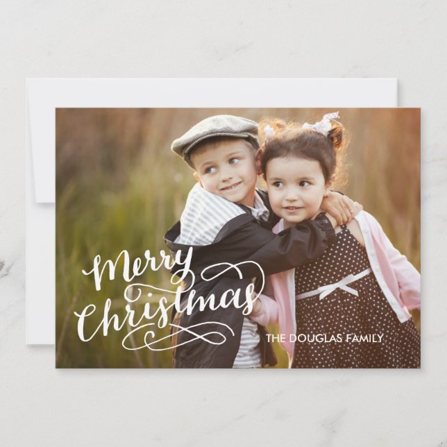 Handskrivet Helgdag-kort Julkort (Framsida)