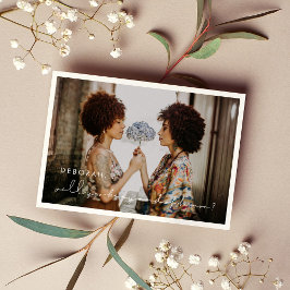 Handskrivet minsta frieri för Maid of honor Inbjudningar