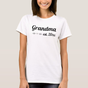 Handskrivet skript, etablerat gamma-år t shirt