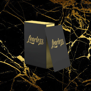 Handskrivet skript, faslös Guld Glitter Black Casinokort