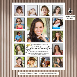 Handskrivet skript för fotokollage i Student 15 Poster