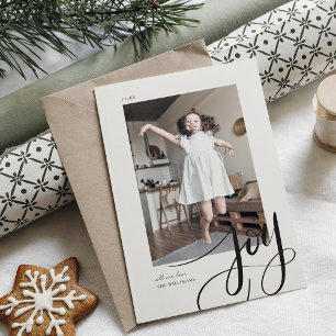 Handskrivet skript Joy Jul Helgdag Photo