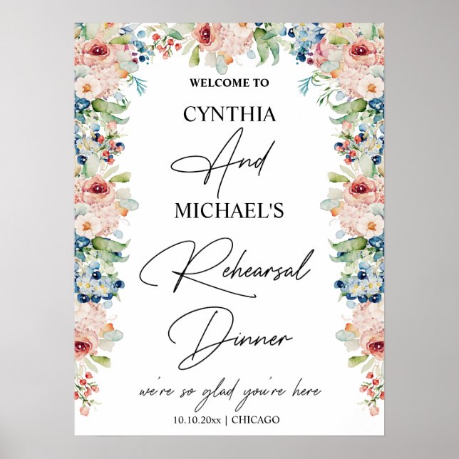 Handskrivet skript Välkommen till vår repetitionsm Poster (Framsidan)