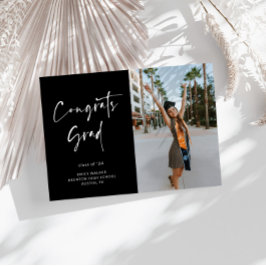 Handskrivet Studenten-meddelandekort för skript Meddelande