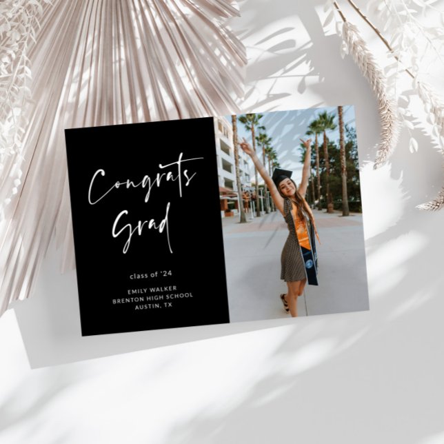 Handskrivet Studenten-meddelandekort för skript Meddelande (Skapare uppladdad)