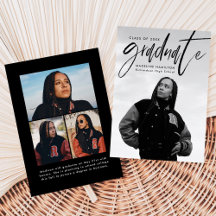 Handskrivet svart penselskript 4 Photo Studenten