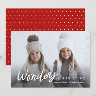 Handskrivet underverk av Hans Kärlek Religiösa Julkort