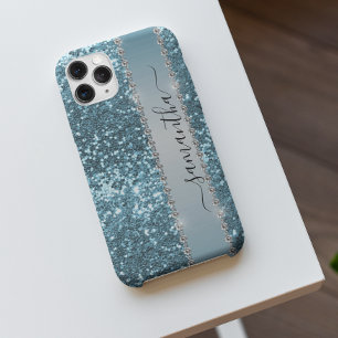 Handskrivet utseende av Namn Blue Diamond Glitter