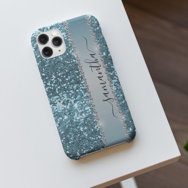 Handskrivet utseende av Namn Blue Diamond Glitter (Skapare uppladdad)