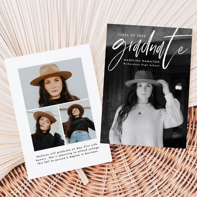 Handskrivet vitt penselskript 4 Photo Studenten Meddelande (Skapare uppladdad)