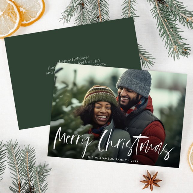 Handskrivet vitt, stavat julklapp julkort (Skapare uppladdad)