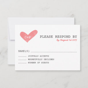 Handskrivet Watercolor-Bröllop OSA