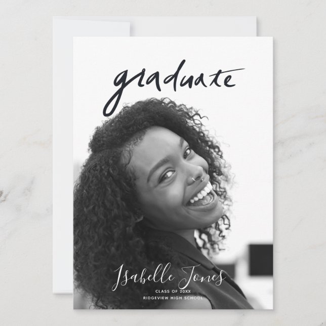 Handskrivna brev - minimalistiskt foto Studenten (Framsida)