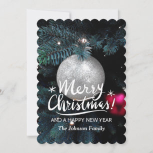 Handskrivna God jul-fotomallkort Julkort
