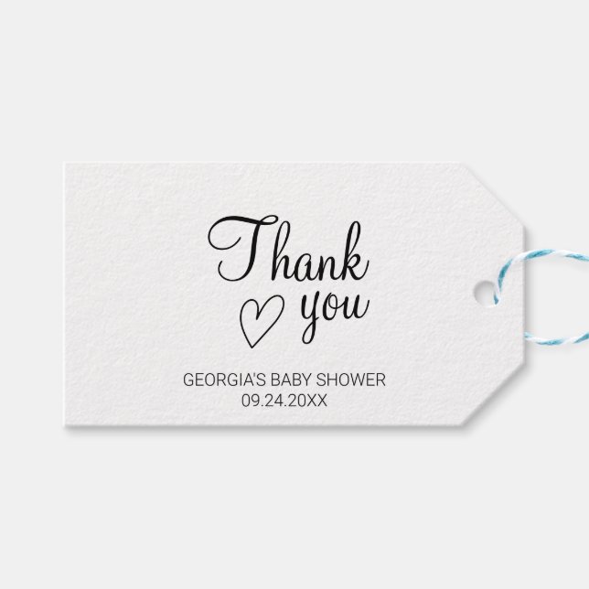 Handskrivna Märkre med Rustic Kraft Desig Presentetikett (Framsidan (Horisontell))