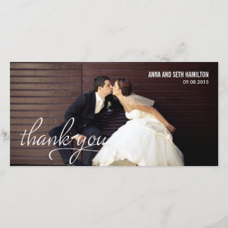 Handskrivna tackkort - vitt tack kort