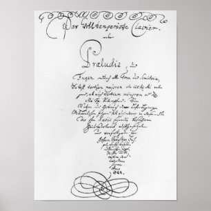 Handskrivna Titlepage av den blandade brunnen Poster