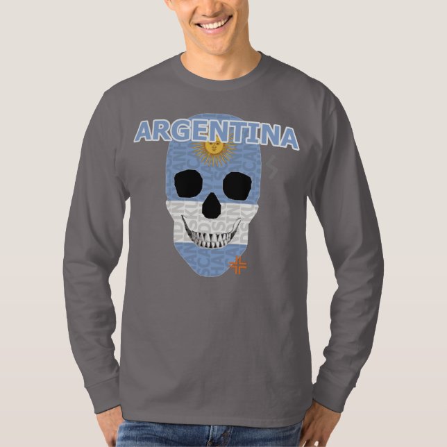 HANDSKULL Argentinas Långärmad T-Shirt B2 (Framsida)
