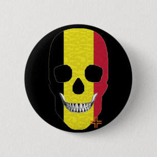 HANDSKULL Belgien Rund bricka B2 Knapp