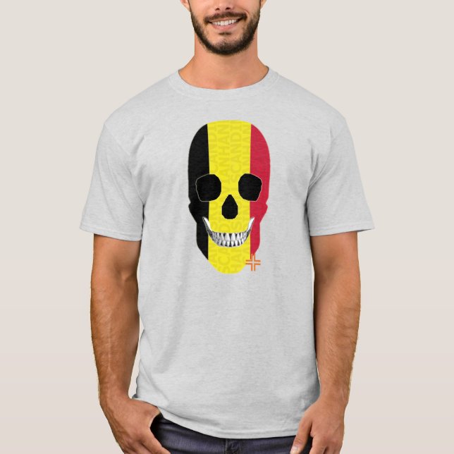 HANDSKULL Belgien t-shirt basic B2 (Framsida)