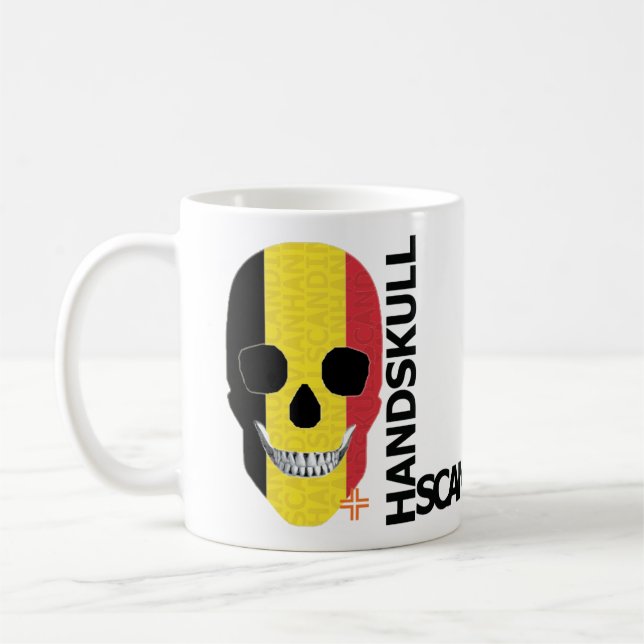 HANDSKULL Belgium Classic Mugg O4 (Vänster)