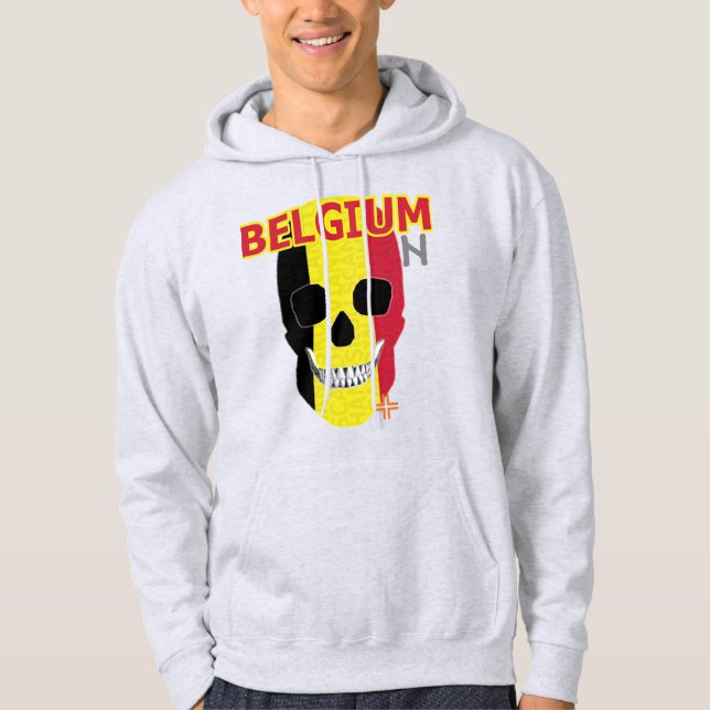 HANDSKULL Belgium Hooded Sweatshirt B2 (Framsida)