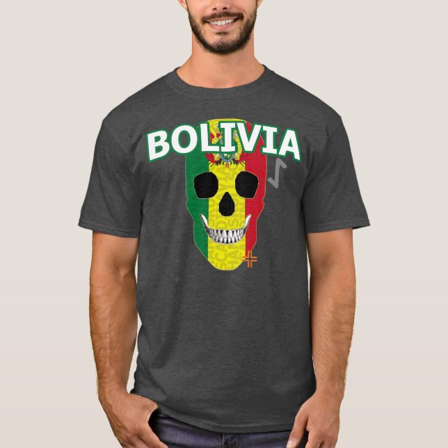 HANDSKULL Bolivia t-shirt basic B2 (Framsida)