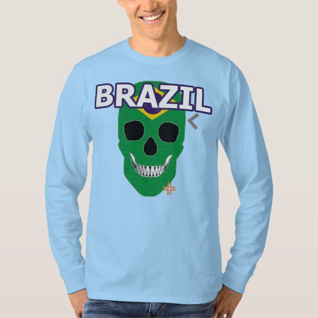 HANDSKULL Brasiliens Långärmad T-Shirt B2 (Framsida)