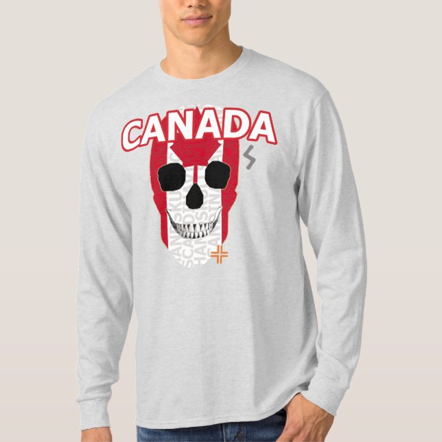 HANDSKULL Canada Långärmad T-Shirt B2 (Framsida)