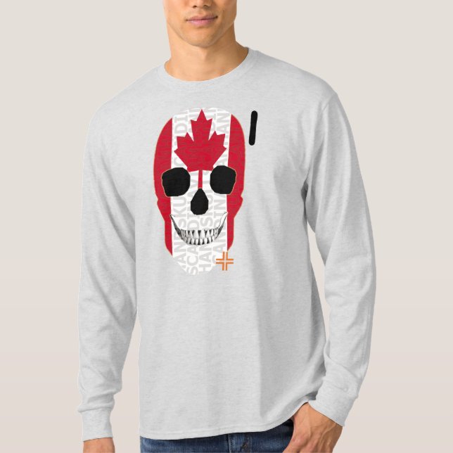 HANDSKULL Canada Långärmad T-Shirt B2 (Framsida)