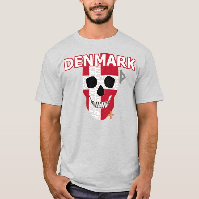 HANDSKULL Danmark t-shirt basic B2 (Framsida)