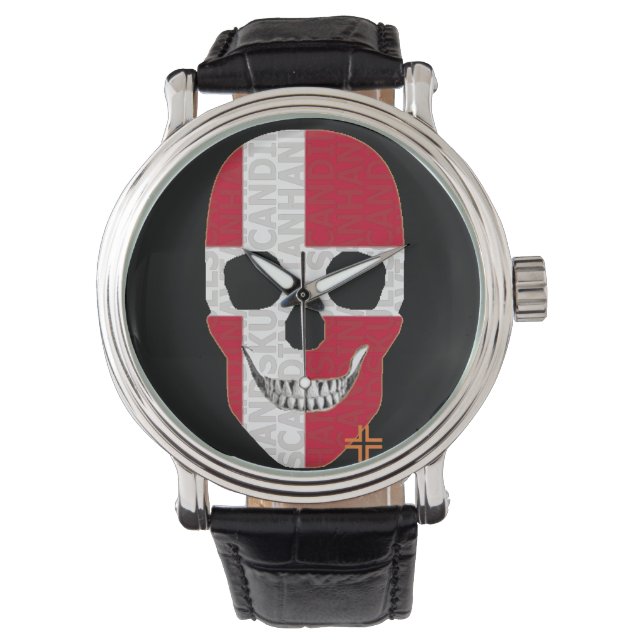 HANDSKULL Danmark tittar på manar B2 Armbandsur (Framsida)
