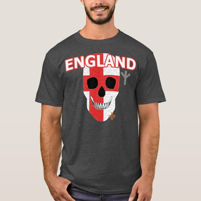HANDSKULL England t-shirt basic B2 (Framsida)