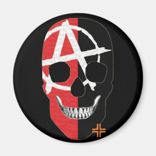 HANDSKULL FAI round magnet B2