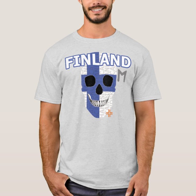 HANDSKULL Finland t-shirt basic B2 (Framsida)