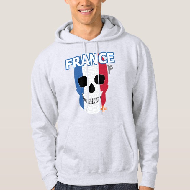 HANDSKULL Frankrike Hooded Sweatshirt B2 (Framsida)