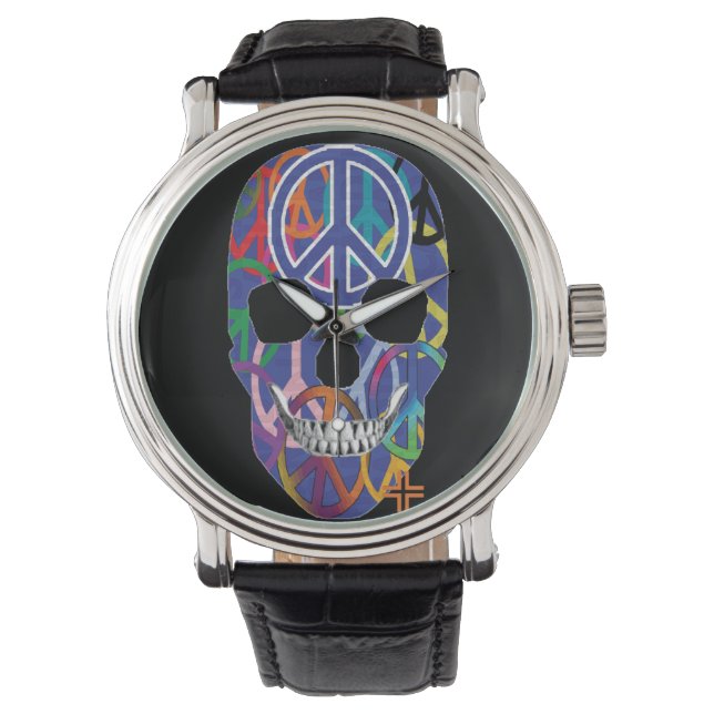 HANDSKULL Frekvensur manar B2 Armbandsur (Framsida)