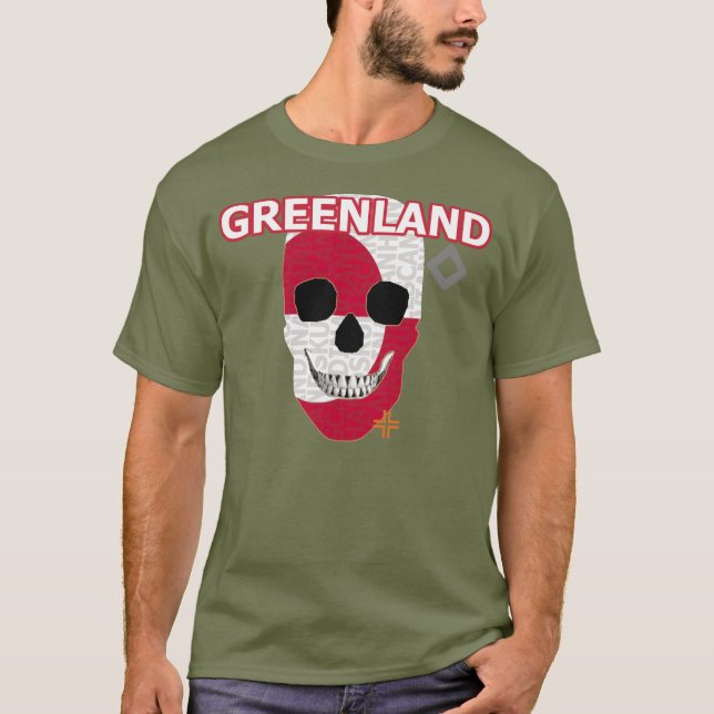 HANDSKULL Grönlands t-shirt Basic B2 (Framsida)