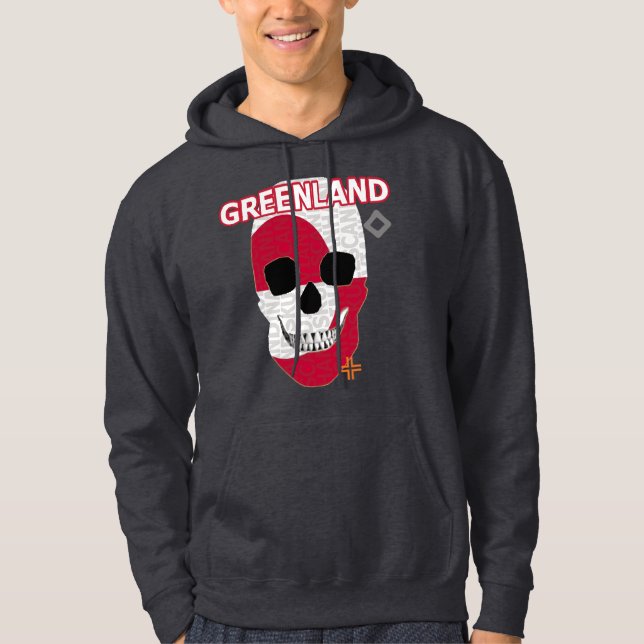 HANDSKULL Grönlandssocklad sötskjorta B2 Hoodie (Framsida)