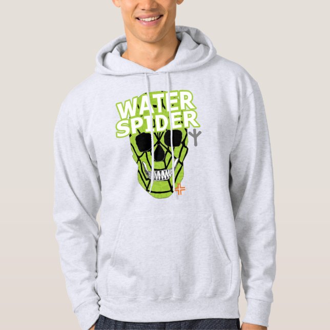 HANDSKULL Grönt  AV HANDSKULL Webben Hoodie (Framsida)