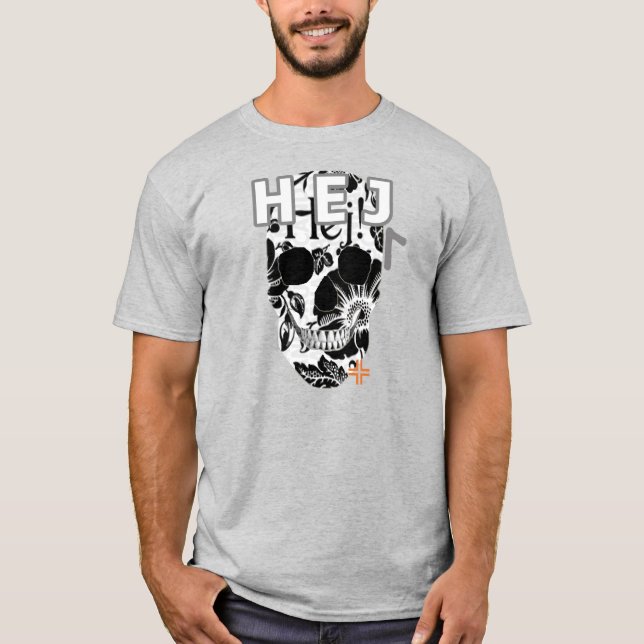 HANDSKULL Hej t-shirt basic B2 (Framsida)