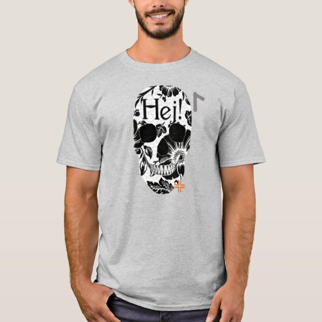 HANDSKULL Hej t-shirt basic B2 (Framsida)